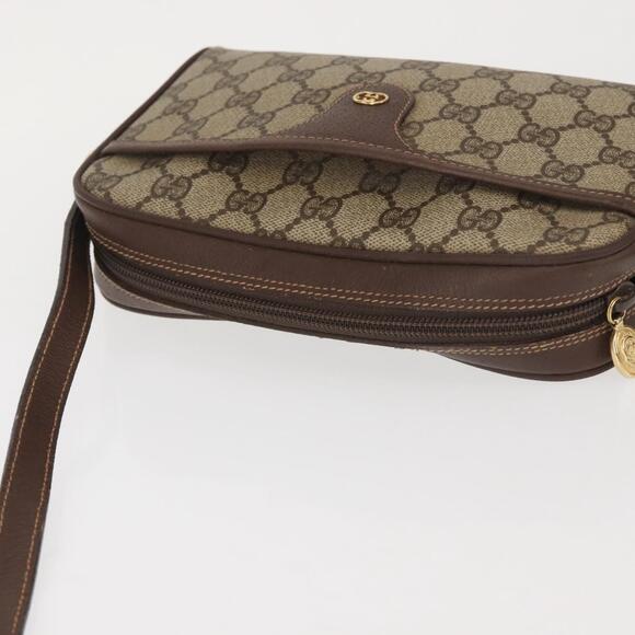 GUCCI GG Supreme Shoulder Bag PVC Beige Silver 001 58 6594 Auth 144076 - Picture 6 of 16